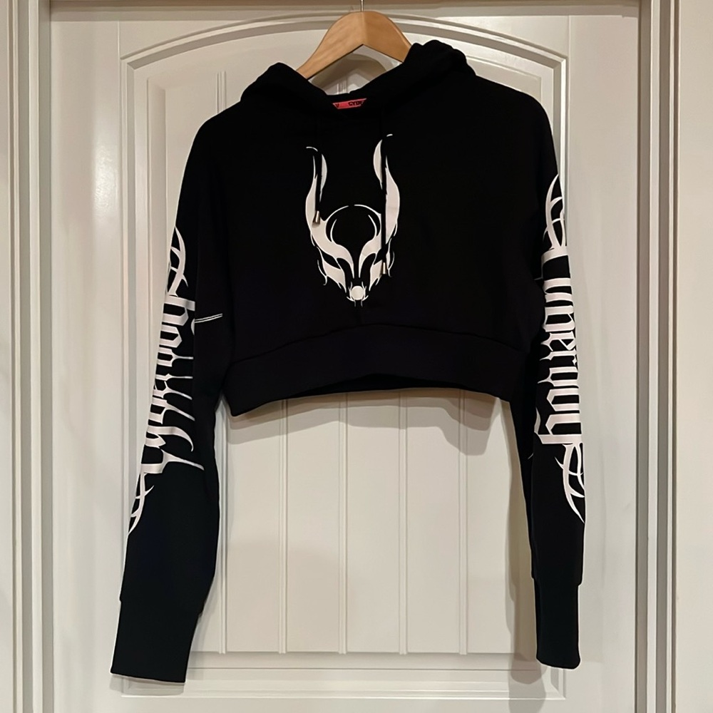 Cyberdog Cyberlux Cropped Hoodie